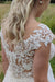 Elegant Sleeveless Chiffon A-line Wedding Dress with Lace Appliques