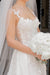 Elegant Spaghetti Straps Appliques Lace Sleeveless Wedding Dress