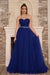 Elegant Strapless Sweetheart Tulle Ball Gown Prom Dress Long - Royal Blue / US 2 - Prom Dresses