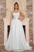 Elegant Strapless Sweetheart Tulle Ball Gown Prom Dress Long - White / US 2 - Prom Dresses