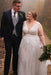 Elegant Tulle Aline Wedding Dress V-neck Plus Size Bridal Dress with Appliques