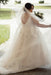 Elegant Tulle Lace Wedding Dresses Aline Appliques Plus Size Bridal Dress