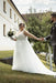 Elegant Tulle Lace Wedding Dresses Aline Appliques Plus Size Bridal Dress