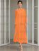 Tea-Length Mother of the Bride Sheath Dress with Beaded Jacket
