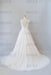 Elegant V-neck Appliques Tulle A-line Wedding Dress - Wedding Dresses