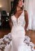 Mermaid Wedding Dress with Lace Appliques & Cathedral Train