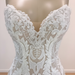 Elegant White V-Neck Mermaid Lace Wedding Dresses - White / With Train - wedding dresses