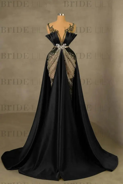 Emerald Green Mermaid Prom Dress Sleeveless Spaghetti Strap Long Evening Gown - Prom Dresses