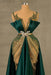 Emerald Green Mermaid Prom Dress: Sleeveless Spaghetti Strap Long Hem