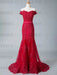 Evening Dress Mermaid Off The Shoulder Lace Lace Tulle Formal Party Dresses(APP ExclusivePrice  $176.99)