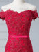 Evening Dress Mermaid Off The Shoulder Lace Lace Tulle Formal Party Dresses(APP ExclusivePrice  $176.99)