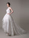 2021 Lace High-low Wedding Gown With Llusion Neckline And Back misshow