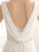 Turndown Collar Brides Wedding Dress With Pleated Satin misshow