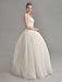 Sweetheart Ball Gown Wedding Dress with Colored Sash misshow