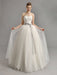 Sweetheart Ball Gown Wedding Dress with Colored Sash misshow