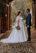 Exquisite Ivory Wedding Dress Aline Plus Size Tulle Lace Bridal Gown with Sleeves - Wedding Dresses