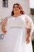 Exquisite Ivory Wedding Dress Aline Plus Size Tulle Lace Bridal Gown with Sleeves - Wedding Dresses