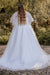 Exquisite Ivory Wedding Dress Aline Plus Size Tulle Lace Bridal Gown with Sleeves - Wedding Dresses