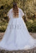 Exquisite Ivory Wedding Dress Aline Plus Size Tulle Lace Bridal Gown with Sleeves - Wedding Dresses