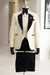 Barret Fancy White Notched Lapel Three Pieces Wedding Suits