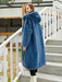 Faux Fur Coats For Women Long Sleeves Casual Stretch Turndown Collar Orange Yellow Long Coat