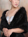 Faux Fur Wrap Black Women Faux Fur Shawl Wedding Wraps