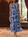 Floral Tiered Chiffon Mother of the Bride Dress Ankle Length with 3/4 Sleeves