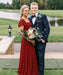 Bridelily Women's Flutter Sleeves Bridesmaid Dresses Square Neck Chiffon Maxi Dres