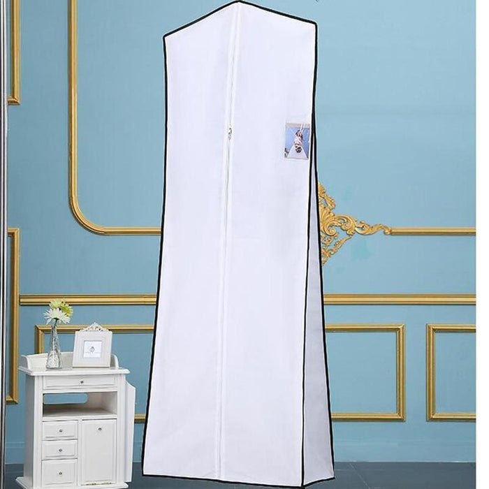 Foldable Handbag Dress Dust Cover Garment Bags | Bridelily - 180CM / White - garment bags