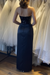 Glamorous Sleeveless Black Prom Dress with Sequins High Slit
