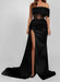Glamorous Black Strapless Sequin Mermaid Prom Dress