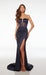 Glamorous Halter Neck Gown with Stunning Open Back and High Side Slit