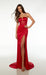 Glamorous Halter Neck Gown with Stunning Open Back and High Side Slit