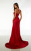 Glamorous Halter Neck Gown with Stunning Open Back and High Side Slit