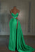 Glamorous Pink Prom Dress Sweetheart Spaghetti Strap with High Slit Trail - Prom Dresses