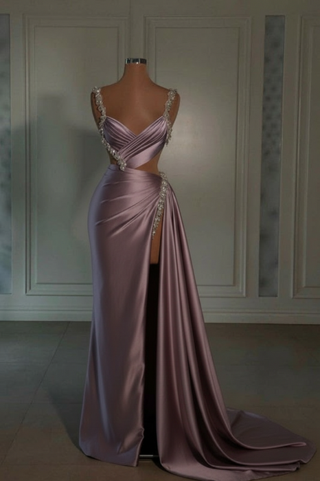 glamorous-prom-dress-sweetheart-spaghetti-strap-with-high-slit-trail-