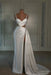 white om Dress: Sweetheart Spaghetti Strap with High Slit Trail - Glamorous