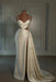 Ivory Prom Dress: Sweetheart Spaghetti Strap with High Slit Trail - Glamorous