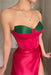 Glamorous Red Sweetheart Mermaid Prom Gown with Daring Split