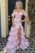 Glitter Sequins Off-the-shoulder Tulle Split Front A-Line Prom Dresses - Prom Dress