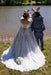 Gorgeous Half Sleeves Wedding Dress Aline Plus Size with Beadings