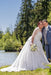 Gorgeous Half Sleeves Wedding Dress Aline Plus Size with Beadings