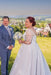Gorgeous Half Sleeves Wedding Dress Aline Plus Size with Beadings