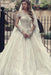 Gorgeous Off-the-Shoulder Lace A-Line Wedding Dress with Long Sleeves