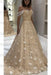 Champagne Off the Shoulder Lace White Long Wedding Dress - Wedding Dresses