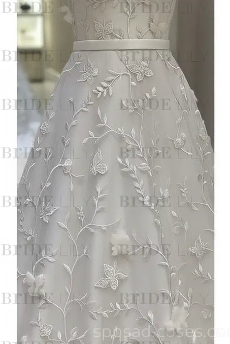 Gorgeous Off the Shoulder Lace White Long Wedding Dress - Wedding Dresses