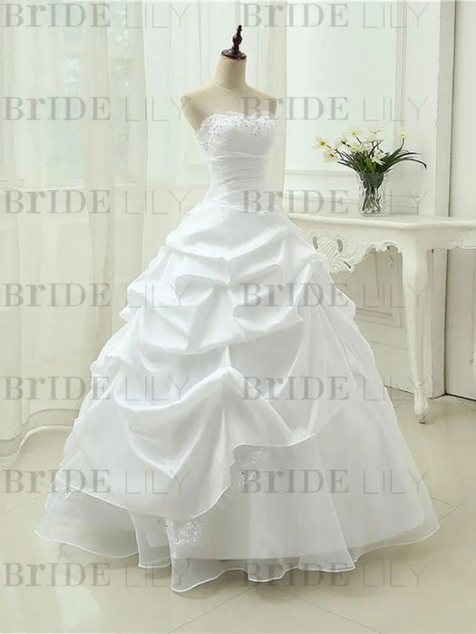 Gorgeous Sweetheart Beaded Ball Gowns Lace-Up Wedding Dresses - wedding dresses