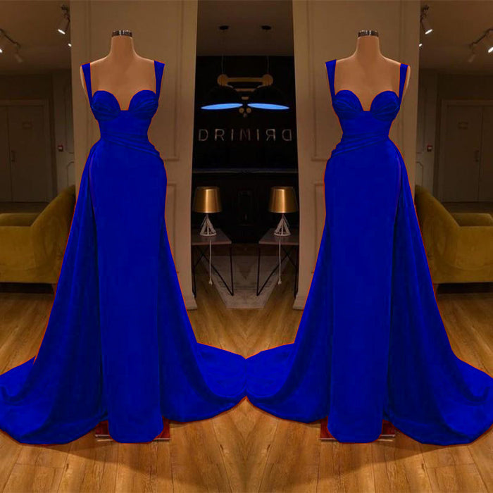 Gorgeous Sweetheart Sleeveless Long Slit Mermaid Prom Dress