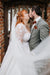 Gorgeous Tulle Lace Aline Wedding Dress Long Sleeves with Appliques