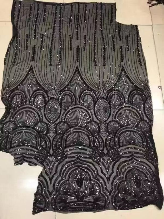 Gorgeous V-neck Sleeveless Sequin Slim Mermaid Prom Dress - Black / US 2 - Prom Dresses